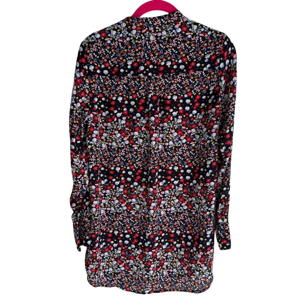 NANETTE LEPORE Multicolor Floral‎ Ladies Button Down Tunic Blouse, S - Picture 2 of 7